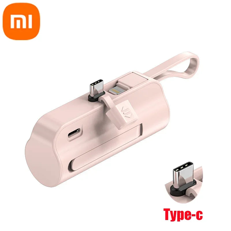 Xiaomi 30000mAh Portable Power Bank 25W Mini Lightweight External Battery for iPhone Samsung Built-in Type C Lightning Plug