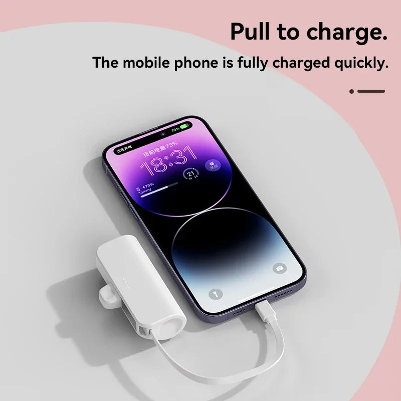 Xiaomi 30000mAh Portable Power Bank 25W Mini Lightweight External Battery for iPhone Samsung Built-in Type C Lightning Plug