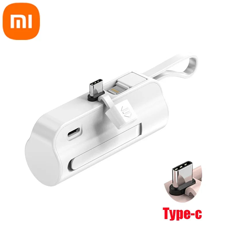 Xiaomi 30000mAh Portable Power Bank 25W Mini Lightweight External Battery for iPhone Samsung Built-in Type C Lightning Plug