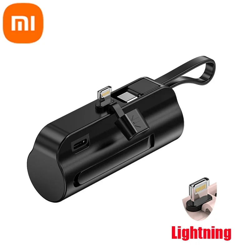 Xiaomi 30000mAh Portable Power Bank 25W Mini Lightweight External Battery for iPhone Samsung Built-in Type C Lightning Plug